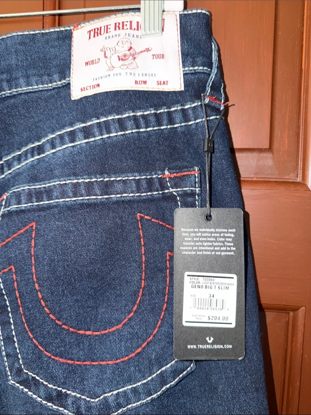 True Religion Geno Big T Jeans 34” (fit’s closer to 36”) Relaxed Fit